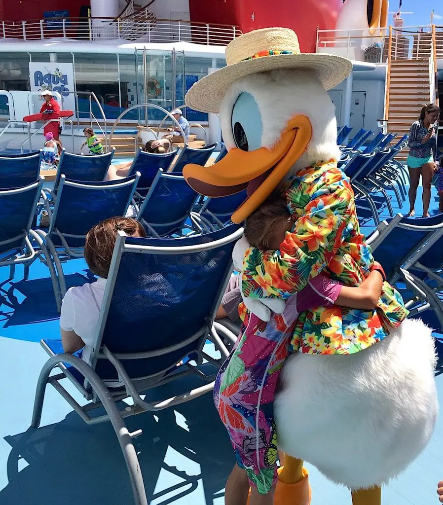 Donald Duck at the Pool