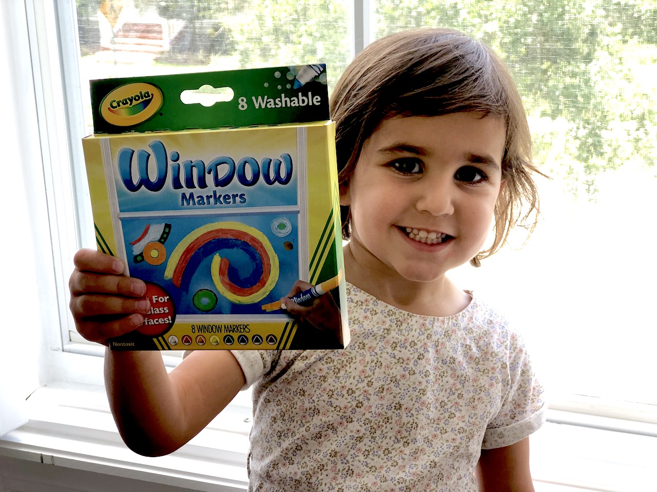 8 Count Crayola Crystal Effects Window Markers: What's Inside the Box