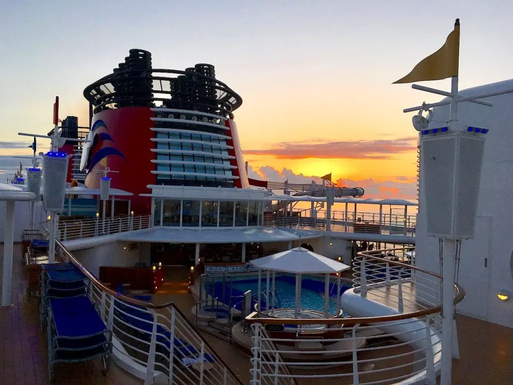 Sunset on cruise