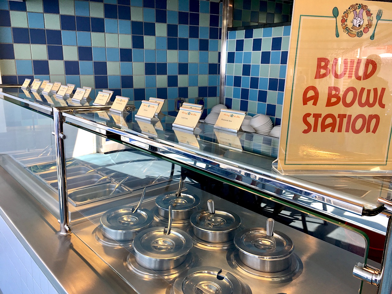 Build a Bowl Station on board the Disney Magic is the perfect place for a mid-afternoon healthy snack