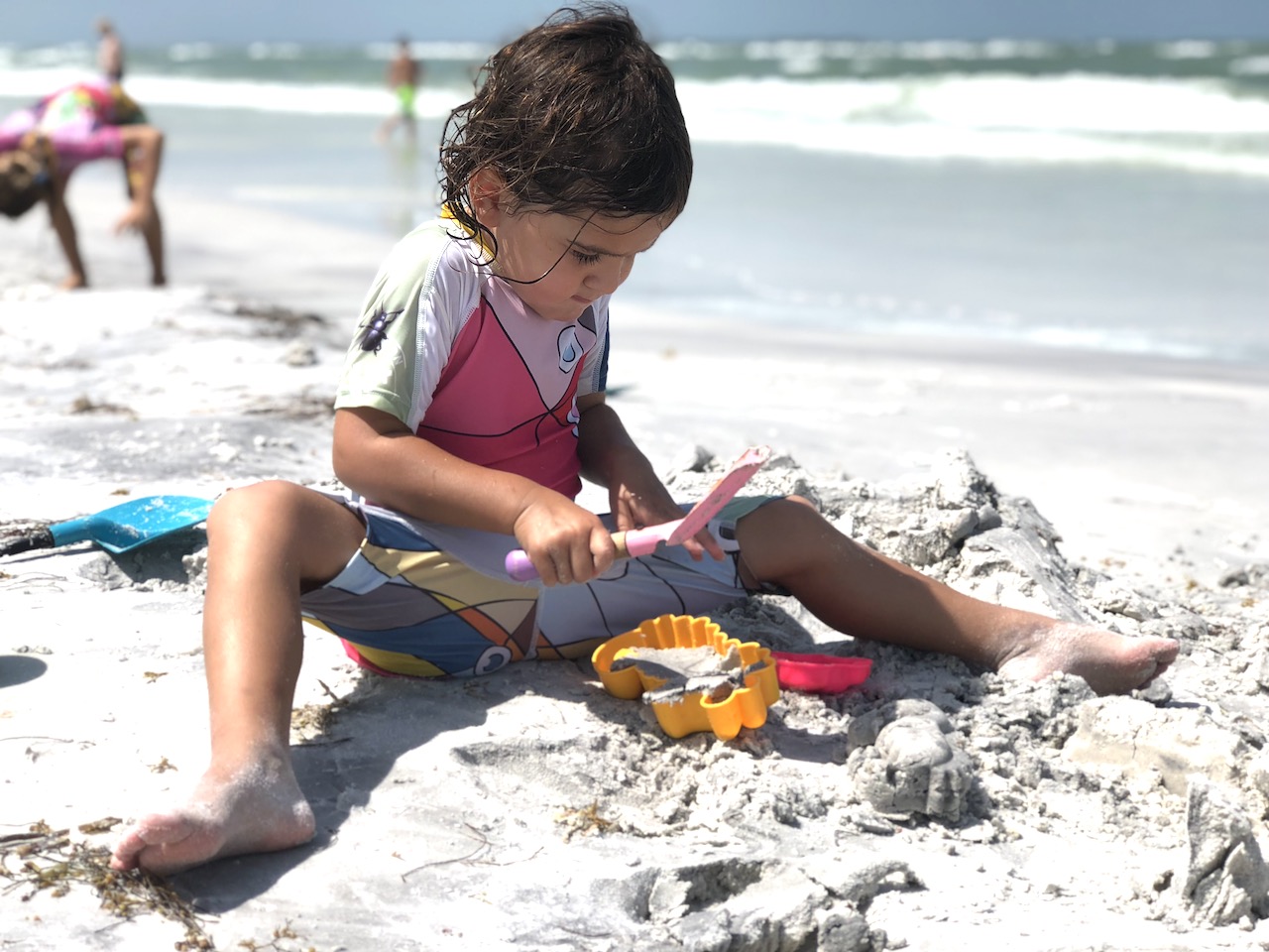 Fort de Soto Beach has very shallow waters, making it the perfect beach to bring little kids
