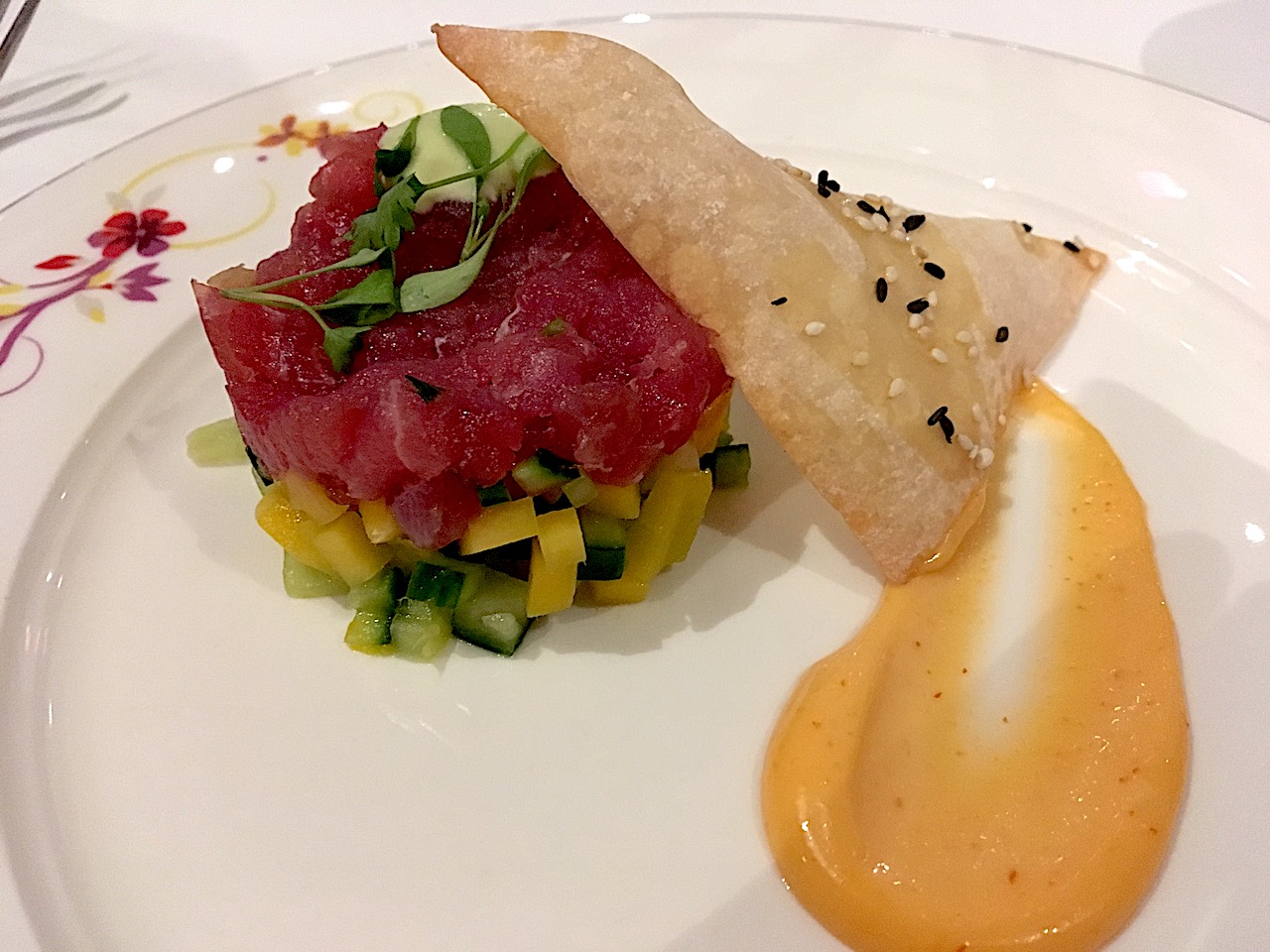 Ahi Tuna on board the Disney Magic. Best foods on Disney Cruise Line