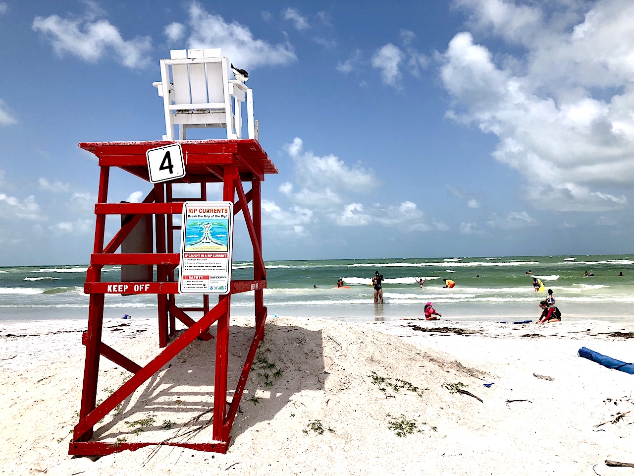 Fort de Soto beach offers amazing service, including lifeguards most of the year