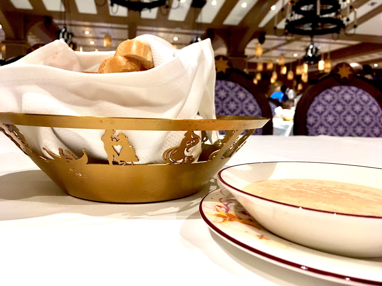 Rapunzel's Royal Table Detail on board the Disney Magic