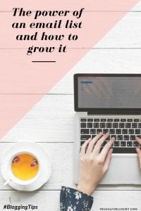 The power of an email list and how to grow it! #ConstantContact #EmailList #Bloggingtips #GrowYourBlog #BestBlogPartners