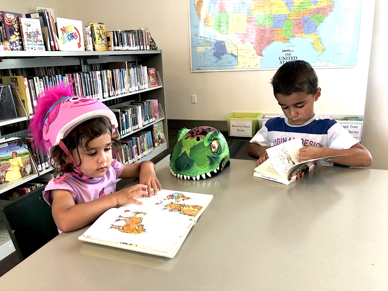 Talking your child to the library will give them good reading habits