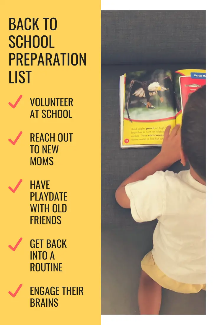 Tips to get your child ready to go back to school and have a successful transition from summer break!