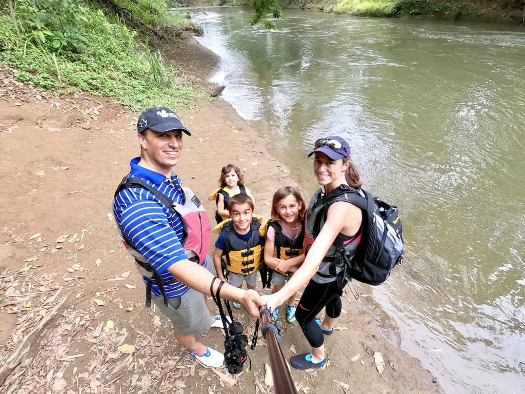 Costa Rica Family Adventure in La Fortuna - with Desafio Adventures | Family friendly tour in Costa Rica | Kid Friendly Costa Rica | La Fortuna, Costa Rica | Safari float in Costa Rica | River Safari | Iguanas in Costa Rica | Crocodile in Costa Rica | Costa Rica with Kids | #costarica #costaricawithkids #familytravel #familytravelblog #desafioCR #desafio #desafioadventures #costaricatour #travelingwithkids