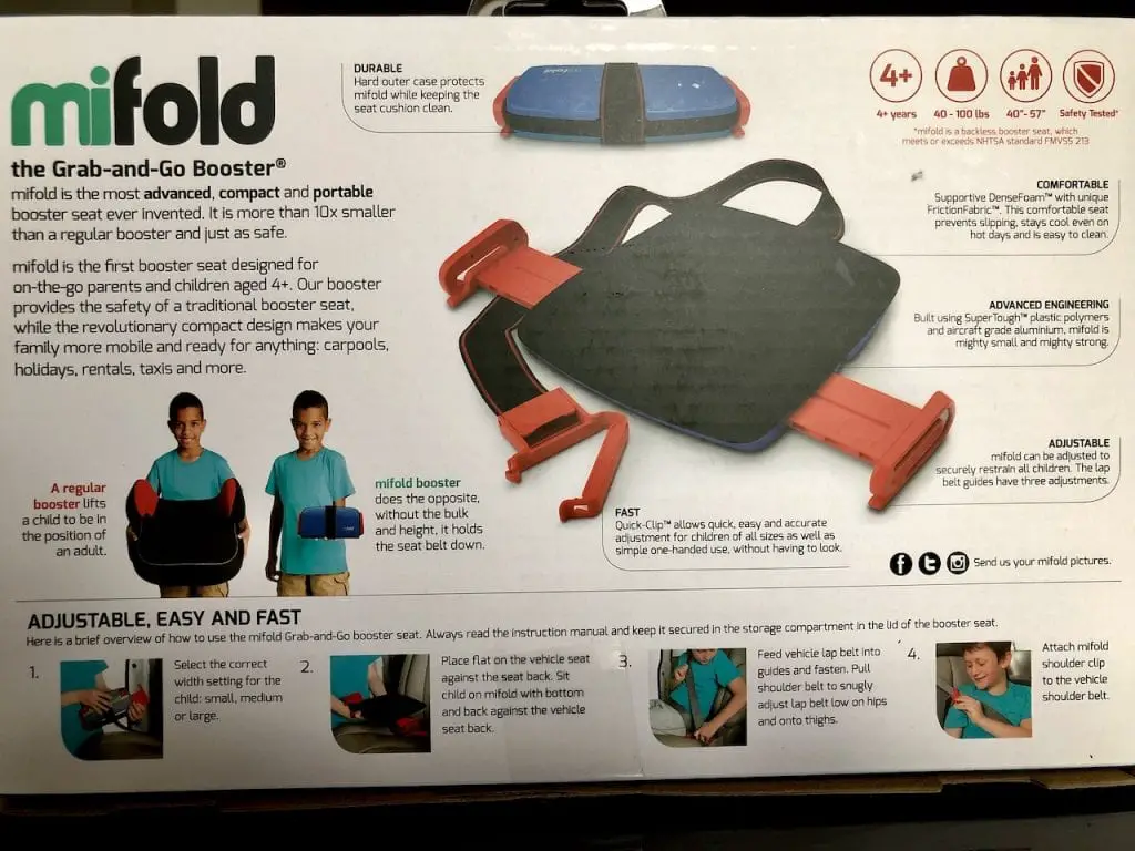 Mifold Grab and Go Booster - A Must-Have For Family Travel | Travel car seat | Travel booster | Family travel tips | Mifold car seat | #familytravel #mifold #travelcarseat #travelbooster #boosterseat