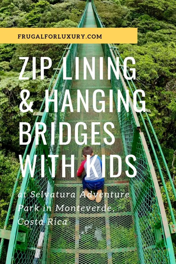 Zip Lining and Hanging Bridges with Kids in Monteverde, Costa Rica | Zip lining with kids | Selvatura Adventure Park | Costa Rica with kids | Suspension bridges | #costarica #costaricawithkids #suspensionbridges #ziplining #zipliningwithkids #costaricazipline