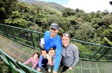 Zip Lining and Hanging Bridges with Kids in Monteverde, Costa Rica | Zip lining with kids | Selvatura Adventure Park | Costa Rica with kids | Suspension bridges | #costarica #costaricawithkids #suspensionbridges #ziplining #zipliningwithkids #costaricazipline