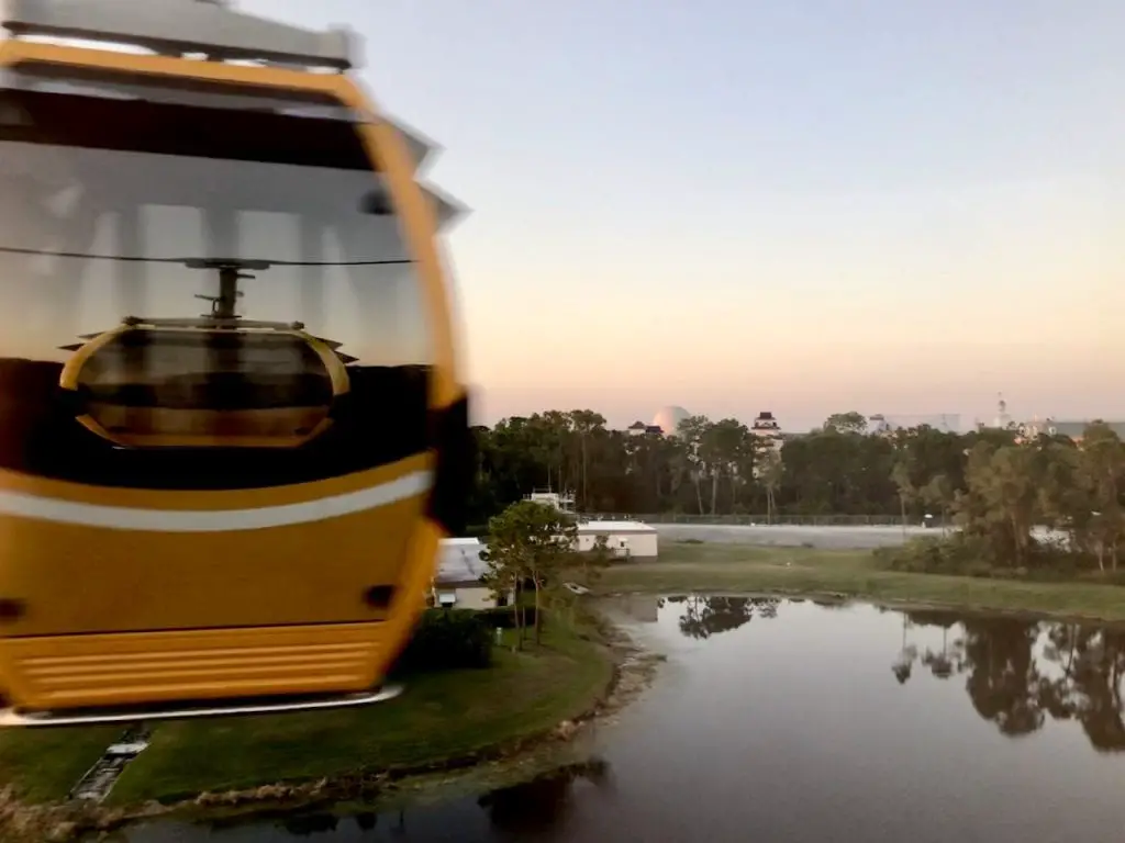 25 Photos That Will Make You Want To Ride The Disney SKYLINER | Disney gondola | Epcot Hollywood Studios | Disney's Riviera Resort | Walt Disney World gondola | Disney insider news | Disney news | #disney #disneyskyliner #waltdisneyworld #disneynews #epcot #skyliner #disneygondola #hollywoodstudios #disneysrivieraresort @frugalforluxury