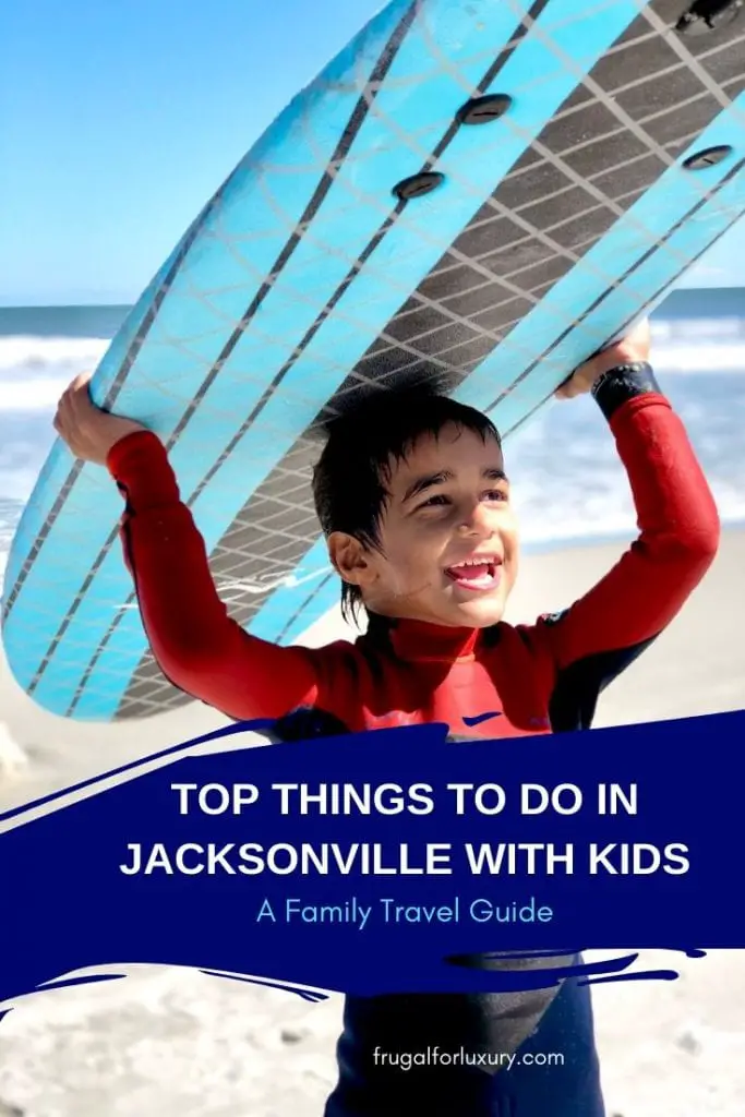 Top Things To Do, See, and Eat in Jacksonville, FL With Kids | Jacksonville with kids | Florida destination | Florida with kids | Jacksonville Beach | Beach vacation with kids | Florida beaches | Surf lesson in Florida | Family surf lesson in Jacksonville | North Florida | Jacksonville travel guide | #familytravel #onlyinjax #jacksonvillebeach #beachtravel #familytravelblog #jacksonville #floridatravel