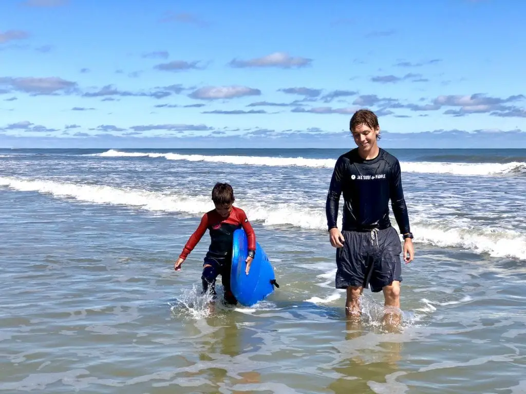 Family Surf Lesson In Jacksonville, FL | What to expect in surf lesson | Private surf lesson | Jacksonville Surf and Paddle | Kids surf lesson | North Florida | Travel Blogger | Visit Jacksonville | #visitjacksonville #onlyinjax #jacksonvillesurfandpaddle #surflesson #familysurfing #surfsup #kidssurflesson