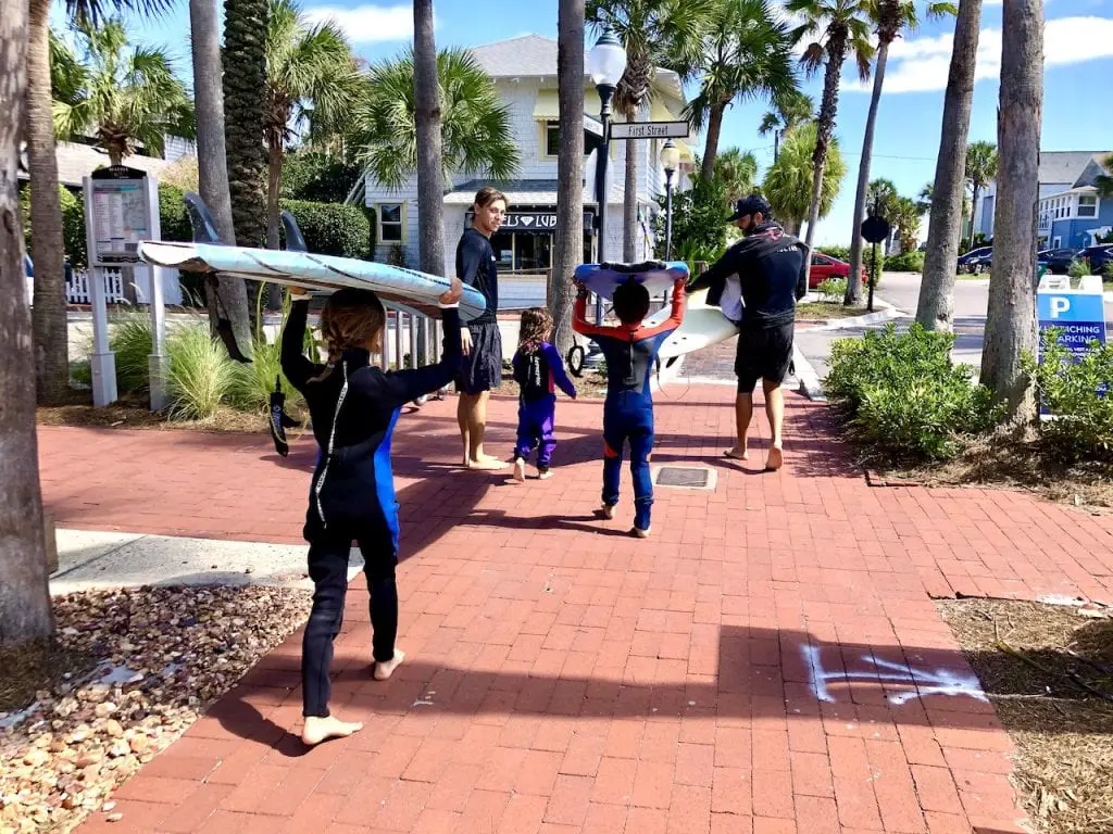 Family Surf Lesson In Jacksonville, FL | What to expect in surf lesson | Private surf lesson | Jacksonville Surf and Paddle | Kids surf lesson | North Florida | Travel Blogger | Visit Jacksonville | #visitjacksonville #onlyinjax #jacksonvillesurfandpaddle #surflesson #familysurfing #surfsup #kidssurflesson