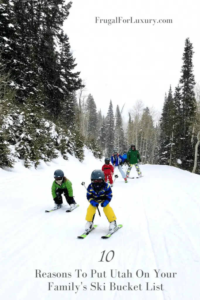 10 Reasons Why Utah Should Be On Your Family's Ski Bucket List | You Should Consider Utah For Your Next Luxury Family Ski Vacation | Ski in Utah with kids | Luxury ski resorts | Deer Valley Resort | Park City Mountain | Best family ski in the US | Skiing with kids | Utah ski with kids | Family ski vacation | #luxuryski #luxuryfamilytravel #skiutah #skiingwithkids #familytravelblog #familytravel