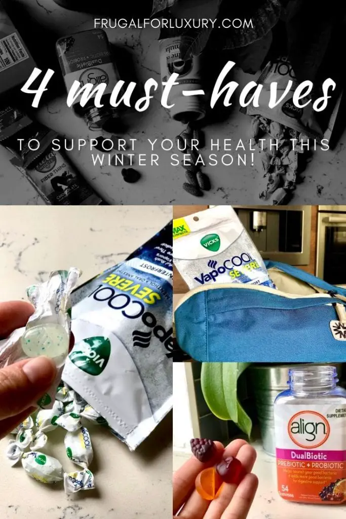 4 Must-Haves At Home To Support Your Health This Winter | #ad | Products you should get at Walmart to stay healthy | Be pro-active with your health this winter | Source Naturals Wellness Formula | Natural remedies | Align Dualbiotic Gummies | Metamucil Fiber Thins | Vicks VapoCOOL SEVERE Drops | #WalmartHealthSupport #WSH #naturalremedies #winterremedies #stayhealthy #healthylifestyle #momblogger