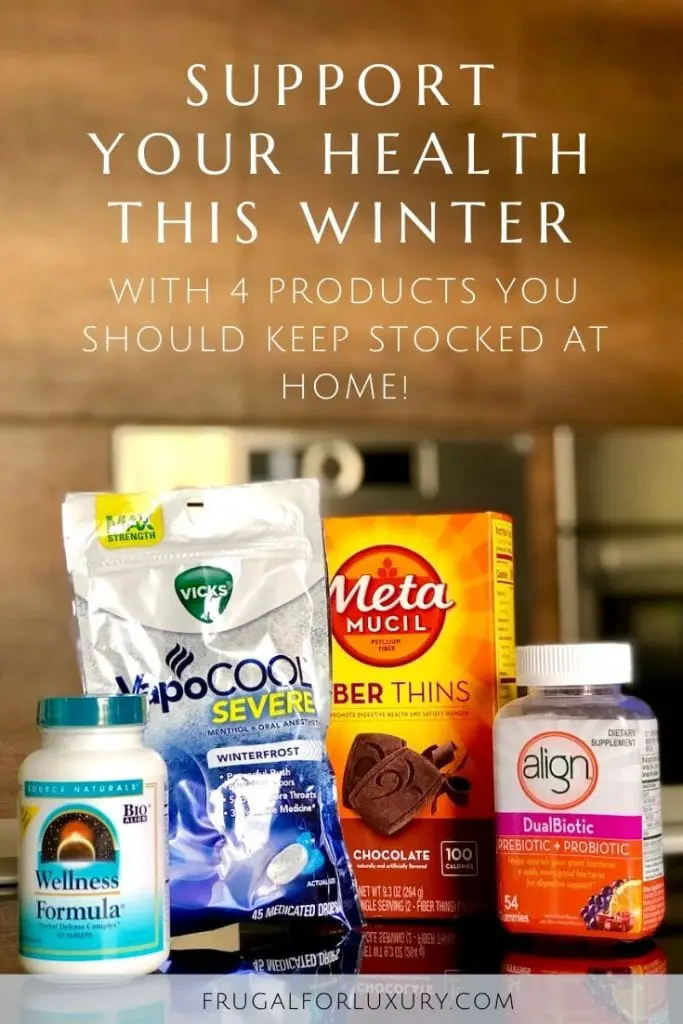 4 Must-Haves At Home To Support Your Health This Winter | #ad | Products you should get at Walmart to stay healthy | Be pro-active with your health this winter | Source Naturals Wellness Formula | Natural remedies | Align Dualbiotic Gummies | Metamucil Fiber Thins | Vicks VapoCOOL SEVERE Drops | #WalmartHealthSupport #WSH #naturalremedies #winterremedies #stayhealthy #healthylifestyle #momblogger