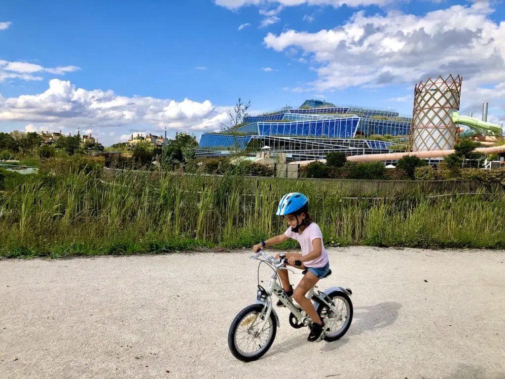 Villages Nature Paris A Disney Nature Resort - 10 Essentials For An Incredible Stay | Bicycle rentals for the whole family | Center Parcs Villages Nature Paris | Disneyland Paris resort for families | Best resort near Disneyland Paris | #centerparcs #villagesnatureparis #disneylandparis #disneylandparisresort #familyresorts