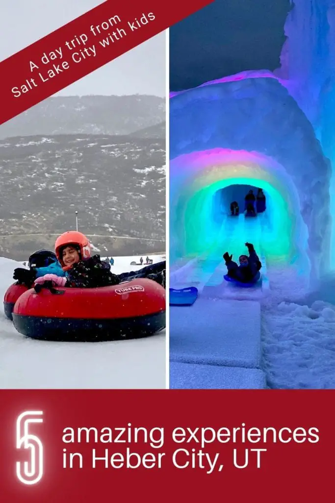 What To Do In Heber City Utah - From Snow Tubing To Ice Castles, 5 Amazing Experiences With Kids | Best Day Trip From Salt Lake City | Day Trip From Park City, UT | Things To Do In Heber Valley | Ice Castles Midway | Soldier Hollow | #hebervalley #visitUtah #snowtubing #soldierhollow #icecastles #homesteadcrater